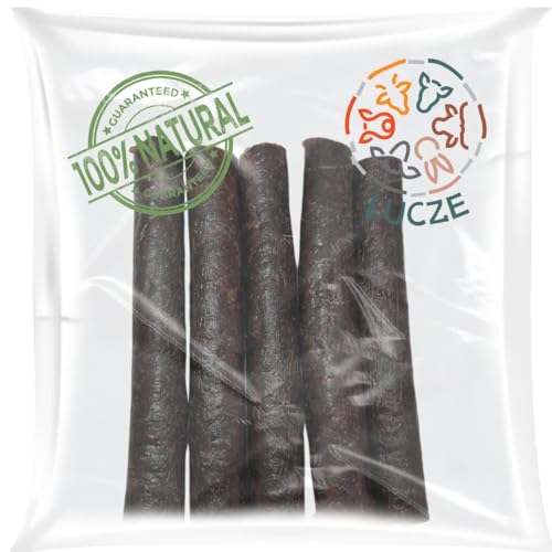 Lucze® - Kaurollen für Hunde - gedreht - Kaustangen mit REH - 5 Stück - 12cm - Hundekausticks - Kausnack - Hundesnack - Hunde Kauartikel von Lucze