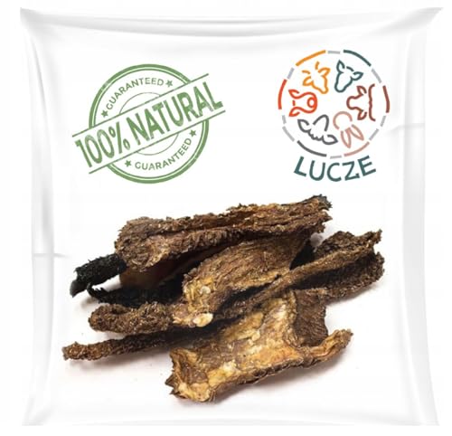 Lucze, Rinderpansen für Hunde, 500g, Pansen Getrocknet, Rinder Dörrfleisch, Hundeleckerlie 15-30cm, 100% Natürlich, gesunde Tiernahrung, Eigenherstellung von Lucze