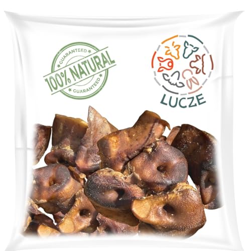 Lucze, Schweinenasen getrocknet 1kg, ca. 35 Stück, Kausnack für Hunde, Hundeleckerlie, Kauartikel für Groß & Klein ohne Chemie, getreidefrei, Eigenherstellung von Lucze