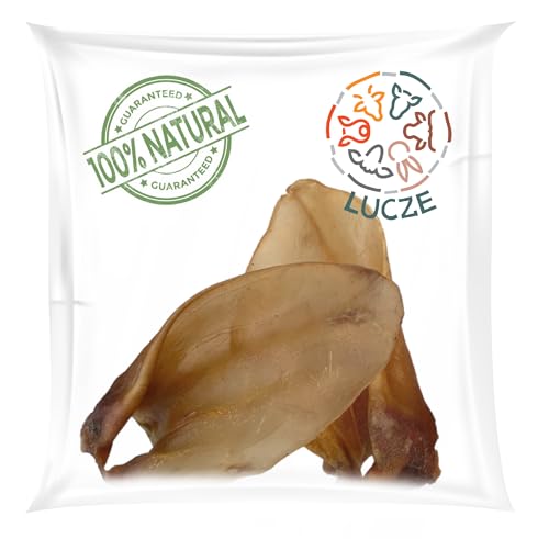 Lucze® - Rinderohren für Hunde - getrocknet - 10 Stück - 16-19cm - ohne gegerbtes Leder (rohhautfrei) - Hundeleckeris - Kauartikel Hund - Kauohren von Lucze