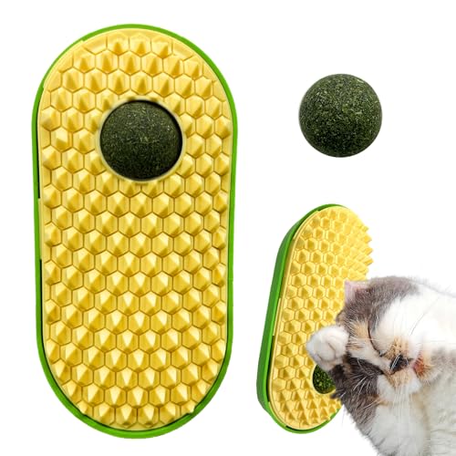 Ludihive Katzenminze Ball an die Wand Kleben,Catnip Ball,Katzenminze Wandball Katzenminze Spielzeug,Katzenminze Spielzeug für Massage & Selbstpflege,Catnip Toys Balls That Stick on Wall von Ludihive