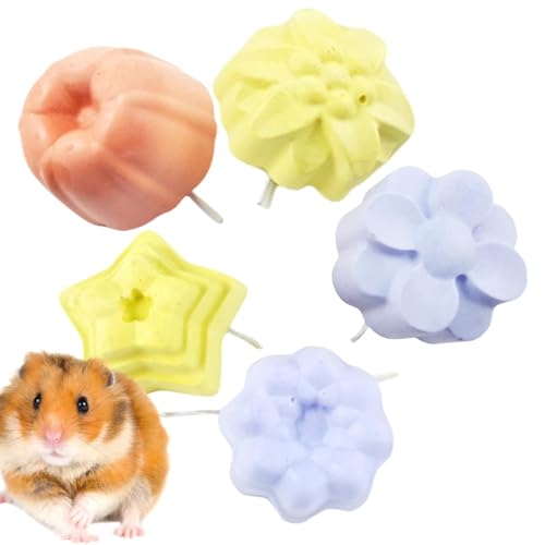 Lueear Hamster Bimsstein Mineral-Leckerlis | Kleintier-Kauspielzeug | Kaninchen-Kauspielzeug, Hamster-Bimsstein Mineral-Leckerlis für Hamster, Kaninchen, Chinchillas, Eichhörnchen, Papagei von Lueear