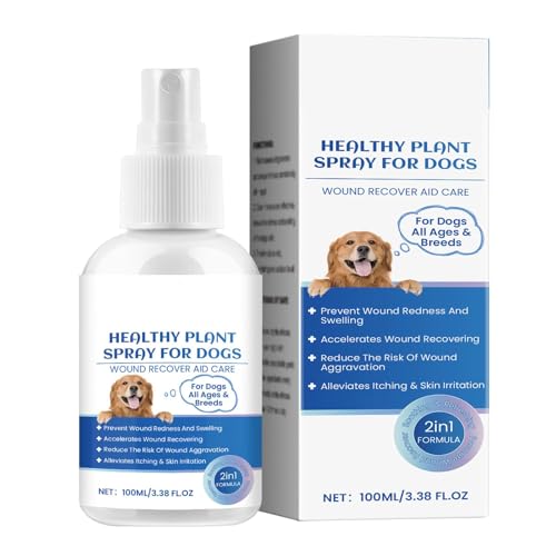 Lueear Hundespray zur Linderung von Juckreiz, 100 ml, sanfte Linderung von juckender Haut, trockene Haut, Reparaturflüssigkeit, natürliche Pflanze, beruhigendes Spray, lindert schnell trockene, von Lueear