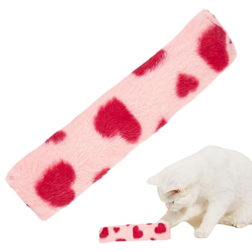 Lueear Katzenminze-Kissen für Katzen, beruhigendes Kauspielzeug, weiches beruhigendes Zubehör, Indoor-Kätzchen-Übung, Knistergeräusch-Spiel mit Rasselpapier für gelangweilte Haustiere von Lueear