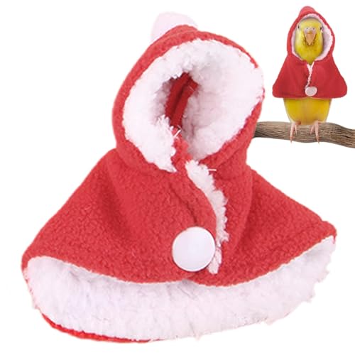 Lueear Weihnachtskleidung für Vögel, warm, für den Winter, für Weihnachten, Partys, Kleintiere, Bekleidung für Papageien, Nymphensittiche, Sittiche, Sittiche oder Sittiche von Lueear