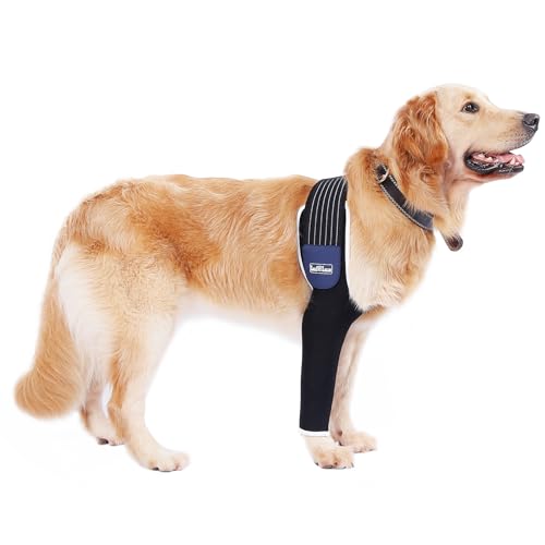 LufeLux Hund Recovery Sleeve, Dog Leg Lick Sleeve, Dog Cone Alternative, Schulter Protect Sleeve für Hunde mit Dehnbar Verstellbar Gummiband, für Hot Spots, Wunden, Bandagen, Anti Lecken für Hunde von LufeLux