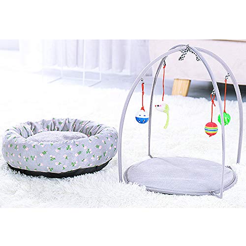 Lufodon All-Season Pet Cave – Multifunktionales Spielzelt mit Spielzeug für Katzen und Hunde, bequemes Matratzenbett für jedes Wetter, ideal für Indoor-Spaß und Ruhe von Lufodon