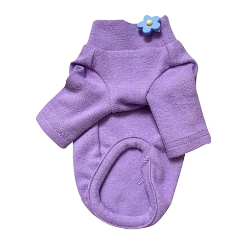 Lufodon Dog Winter Cotton Coat Keep Warm Soft Comfortable Small Dog Winter Clothes with Exquisite Flowers for Cold Weather (L) von Lufodon