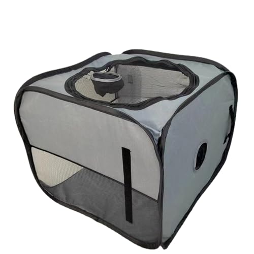 Lufodon Faltbare Haustier-Trockenbox mit großem Platz zum Trocknen der Haare von Katzen und Hunden, Grauer Haartrockner zum Baden (Grey) von Lufodon