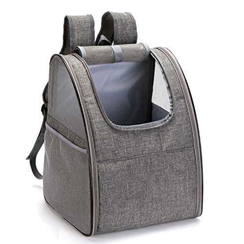 Lufodon Grey Pet Carrier Tragbarer, atmungsaktiver Haustierrucksack mit weichen Hundetragefunktionen für kleine Hunde und Katzen, ideal für Reisen und tägliche Ausflüge von Lufodon