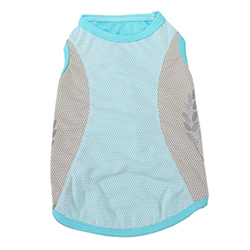 Lufodon Haustier-Tanktop für den Sommer, kühlender, reflektierender Polyester-Hundemantel für Pomeranian Corgi (XL) von Lufodon