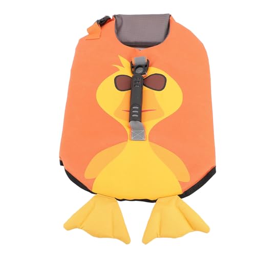 Lufodon Reflective Oxford Dog Life Jacket Adjustable Tear Resistant Safety Vest for Swimming and Boating (Duck L) von Lufodon