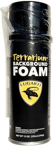 Lugarti Terrarium-Hintergrundschaum, Schwarz, 340 ml von Lugarti