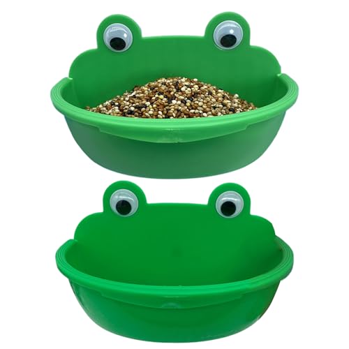 Luieonm Futterschalen für Vogelkäfig, multifunktional, für Papageien, spritzwassergeschützt, für Graupapageien, Nymphensittiche, Sittiche, Futterbehälter Luieonm Futterschalen für Vogelkäfig, multifunktional, für Papageien, spritzwassergeschützt, für Graupapageien, Nymphensittiche, Sittiche, Futterbehälter von Luieonm