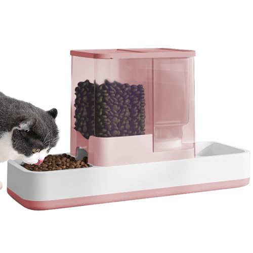 Luismia Automatischer Futterspender und Wasserspender für kleine Haustiere, 2-in-1, Schwerkraft-Katze, Auto, Katze, kleine, mittelgroße Hunde, Futterstation und Bewässerungs-Set, Futternapf für von Luismia