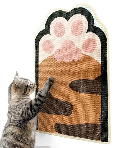 Lukamoo® Kratzmatte für Katzen, Wandmontage, 61 x 40 cm, Orange von Lukamoo