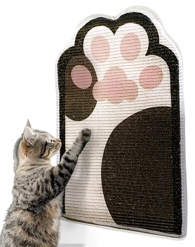 Lukamoo® Niedliche Kratzmatte für Katzen, 61 x 40 cm, Wandmontage, Kratzbaum für Indoor-Katzen (Smoking) von Lukamoo