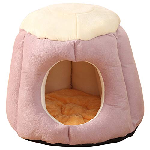 Lukasz Winter Warmer Hund Welpen Bett Jurte Haustier Hund Haus Weiche Geeignet Katze Kleines Hunde Bett Haus für Haustiere Kissen Produkte von Lukasz