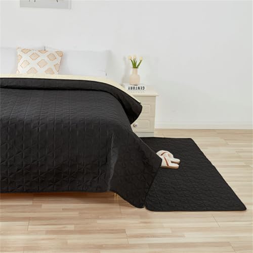 Lukery 2 Stück Wickelunterlage Waschbar für Hunde, Welpenunterlagen Wiederverwendbare Matten Trainingspads für Hunde Schnell Absorbierend für Laufstall/Autositz/Sofa (102 * 82 in,Schwarz) von Lukery