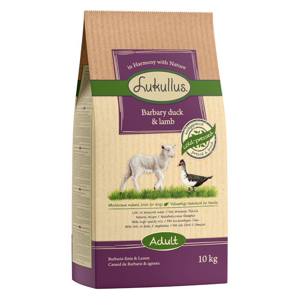 10 / 15 kg Lukullus Kaltgepresst zum Sonderpreis - Adult Barbarie-Ente & Lamm 10 kg 10 / 15 kg Lukullus Kaltgepresst zum Sonderpreis - Adult Barbarie-Ente & Lamm 10 kg von Lukullus