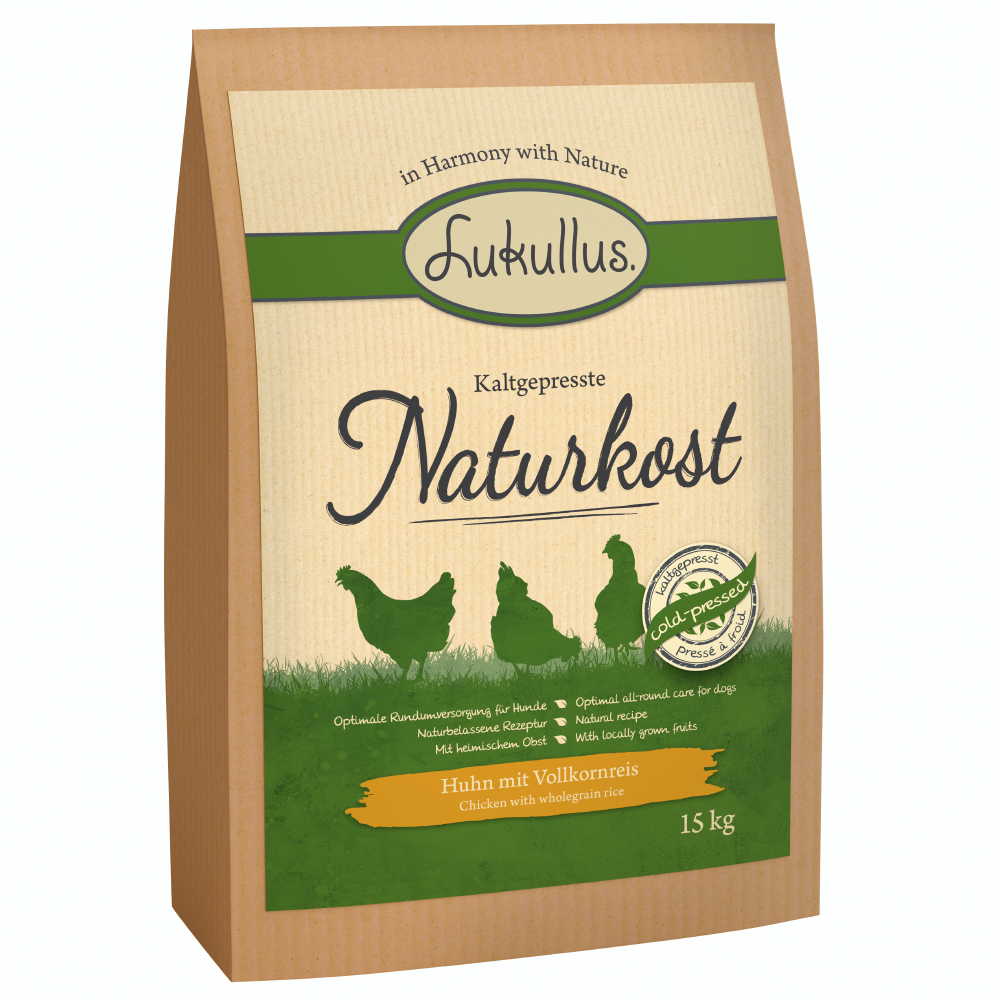 10 / 15 kg Lukullus Kaltgepresst zum Sonderpreis - Adult Kaltgepresst Huhn & Vollkornreis 15 kg 10 / 15 kg Lukullus Kaltgepresst zum Sonderpreis - Adult Kaltgepresst Huhn & Vollkornreis 15 kg von Lukullus