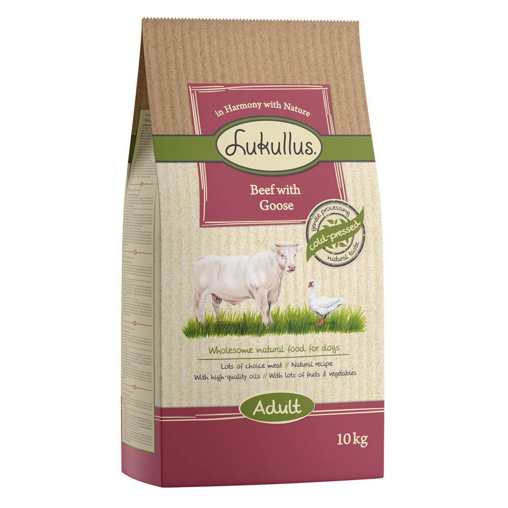 10 / 15 kg Lukullus Kaltgepresst zum Sonderpreis - Adult Rind & Gans 10 kg 10 / 15 kg Lukullus Kaltgepresst zum Sonderpreis - Adult Rind & Gans 10 kg von Lukullus