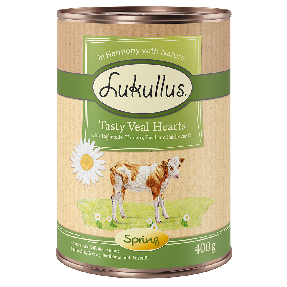 20 + 4 gratis! 24 x 400 g Sparpaket Lukullus Naturkost - Frühling-Menü: Feines Kalbsherz von Lukullus