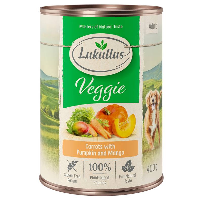 5 + 1 gratis! 6 x 400 g Lukullus Naturkost - Adult Veggie von Lukullus