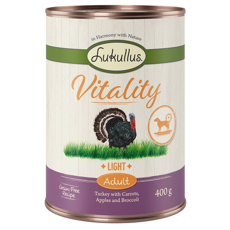 Lukullus Vitality Light: Truthahn (getreidefrei) - 6 x 400 g von Lukullus