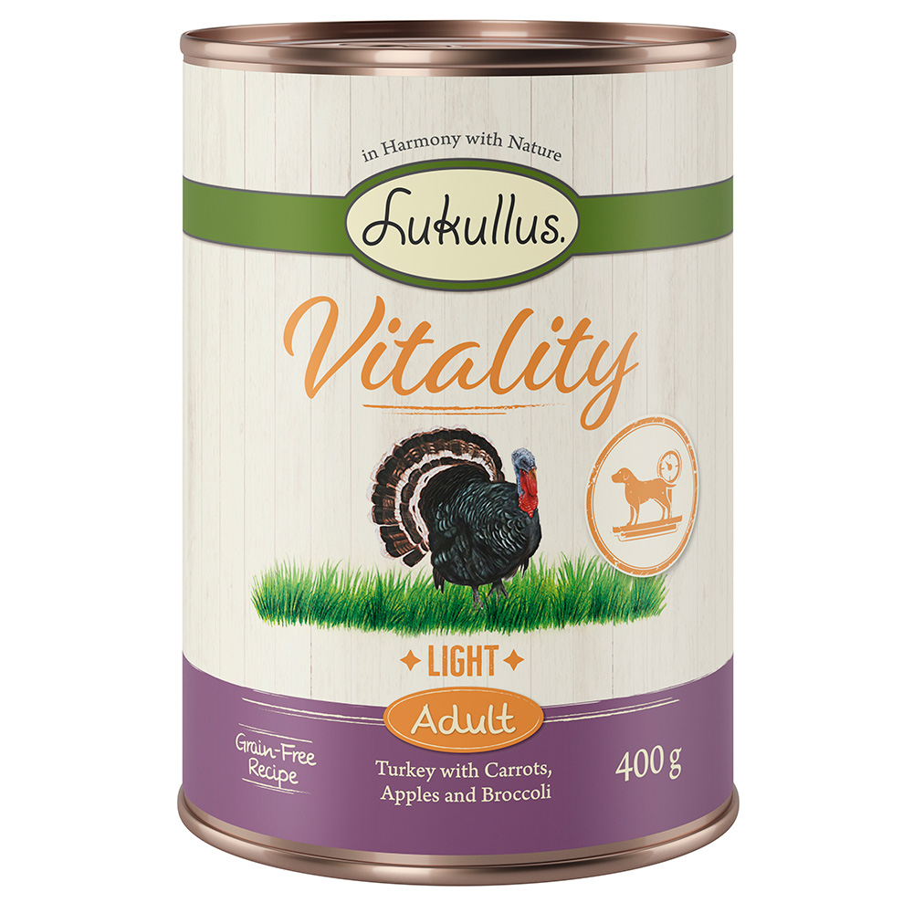 Lukullus Vitality Light: Truthahn (getreidefrei) - 6 x 800 g von Lukullus