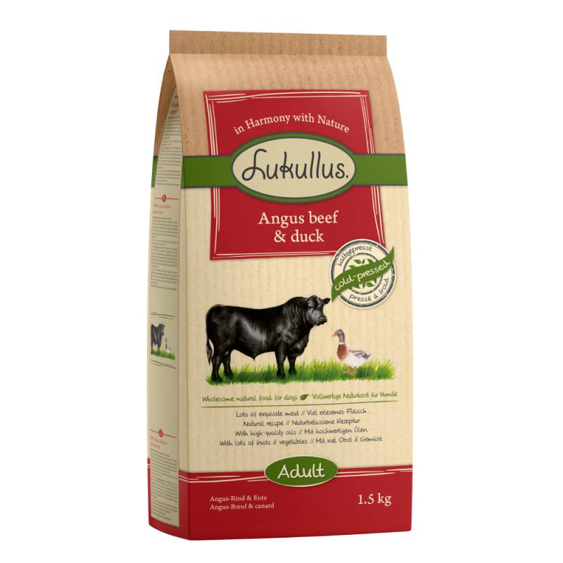 Lukullus Kaltgepresst Angus-Rind & Ente - 1,5 kg von Lukullus