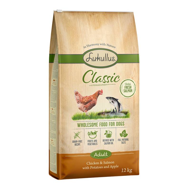 Lukullus Classic Junior Huhn & Lachs (getreidefrei) - 12 kg von Lukullus