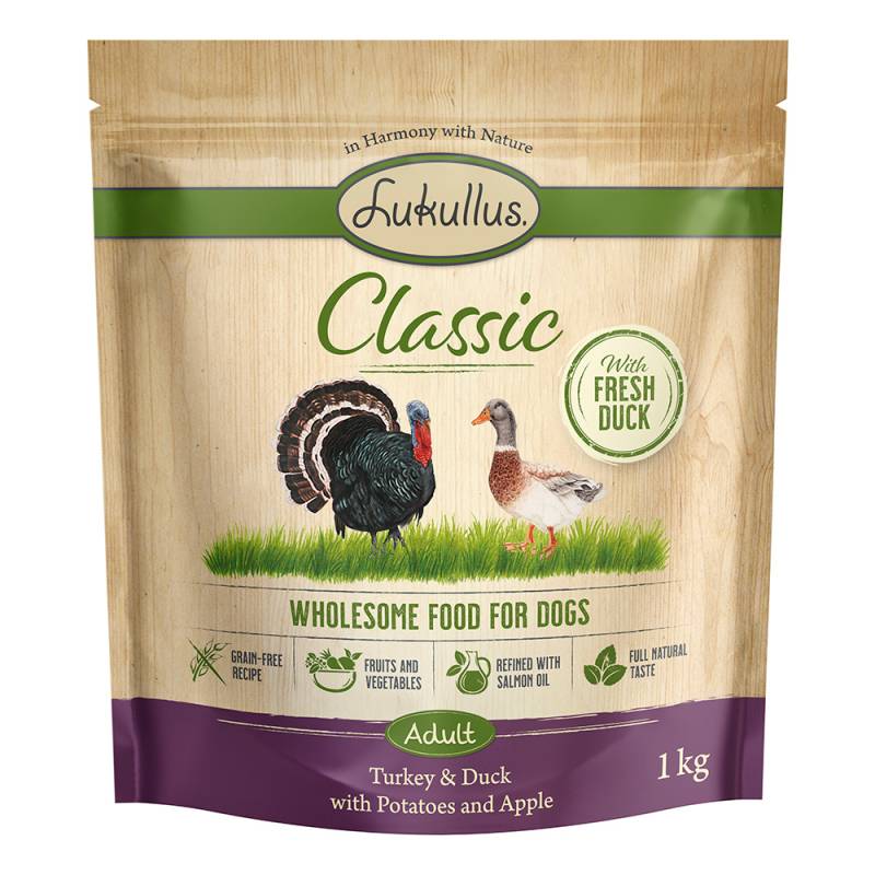 Lukullus Classic Truthahn & Ente (getreidefrei) - 1 kg von Lukullus