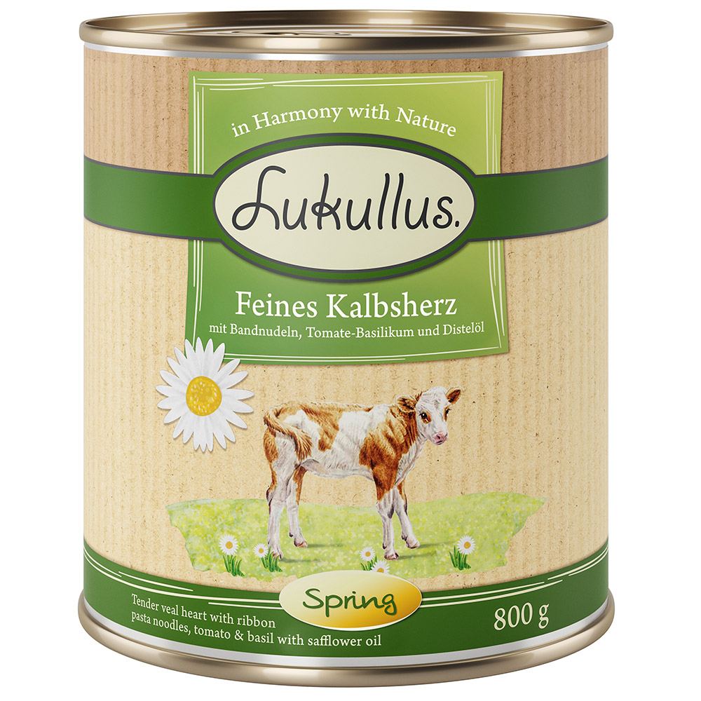 Lukullus Frühling-Menü: Feines Kalbsherz - 6 x 800 g von Lukullus