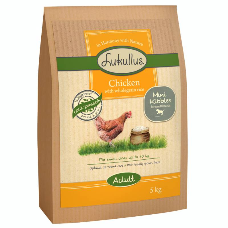 Lukullus Mini Kaltgepresst Huhn mit Vollkornreis - 5 kg von Lukullus