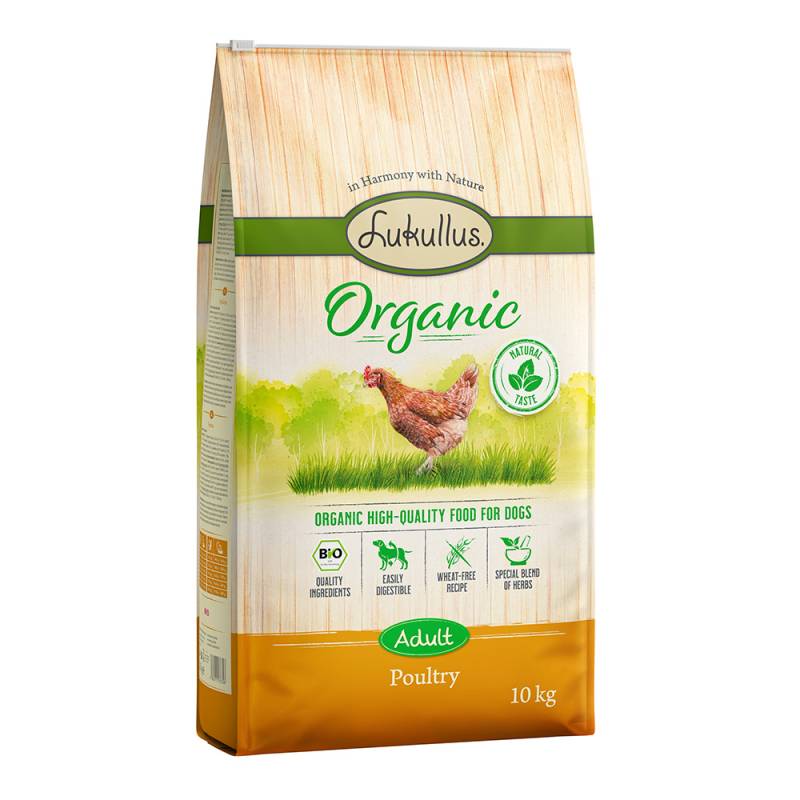 Lukullus Organic Geflügel (weizenfrei) - Sparpaket: 2 x 10 kg von Lukullus