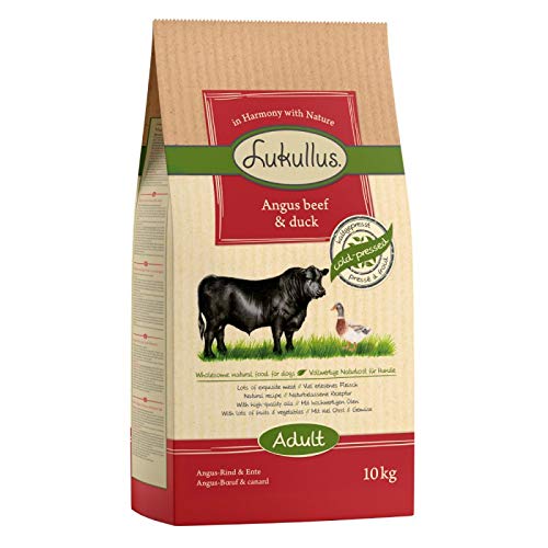 Lukullus Trockenfutter für ausgewachsene Hunde, Angus Beef & Duck, Sparpack: 2 x 10 kg von Lukullus