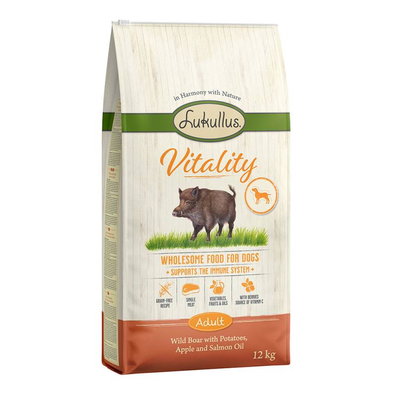 Lukullus Vitality Unterstützung Immunsystem: Wildschwein (getreidefrei) - 12 kg von Lukullus