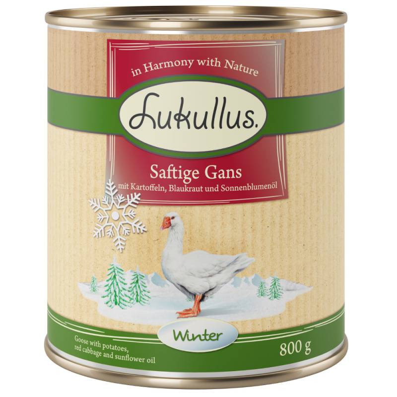 Lukullus Winter-Menü: Saftige Gans - 24 x 800 g von Lukullus