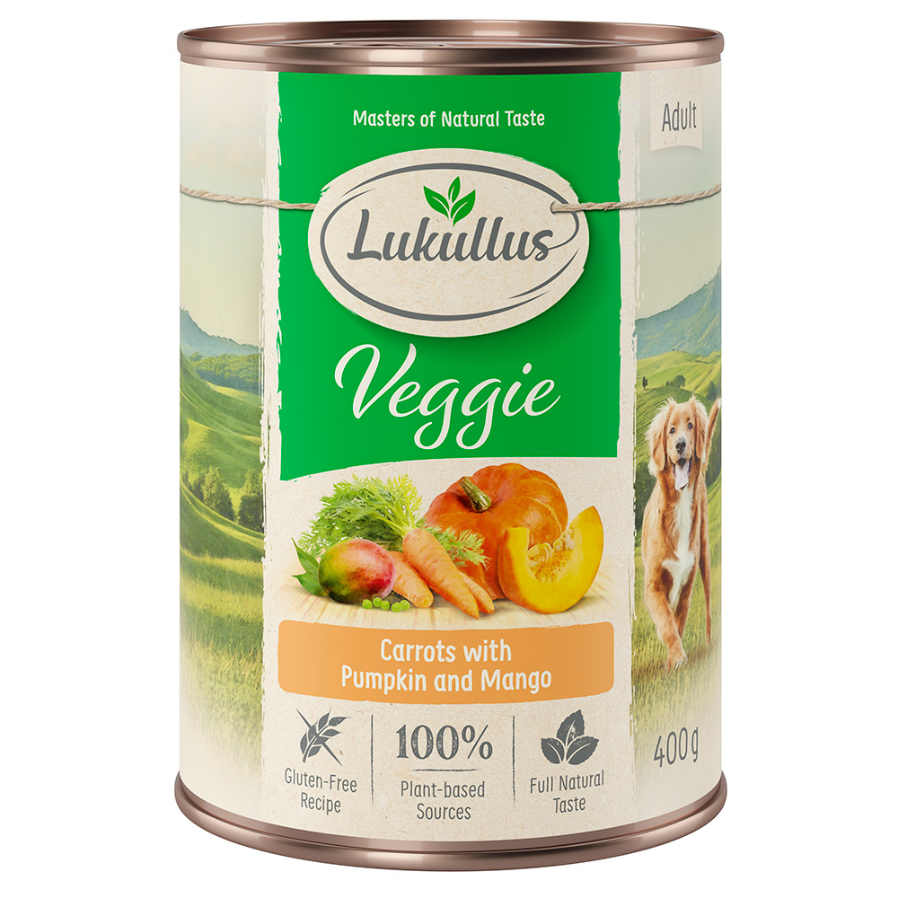 Sparpaket Lukullus Naturkost 24 x 400 g - Adult Veggie von Lukullus