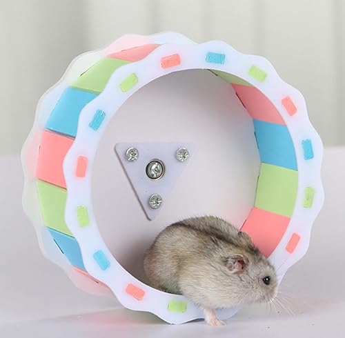 Hamsterrad,Kleintierspielzeug Laufrad Laufrad Hamster,Laufrad Hamster,Lautloses Hamsterrad,Hamsterrad Übungsrad Für Hamster,Für Chinchilla,Igel,Rennmäuse Und Andere Kleintiere von Luminexia