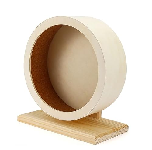 Übungsrad für Hamster,Hamsterrad,Kleintierspielzeug Laufrad,Laufrad für Hamster,Laufrad aus Holz für Hamster,für Mäuse,Rennmäuse,Ratten,Geräuschloses Laufen,Spinner,Laufrad,Spielzeug von Luminexia