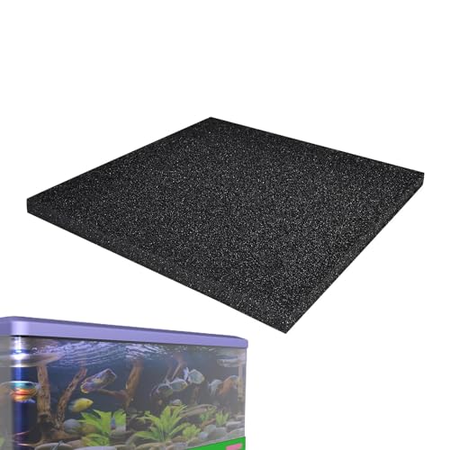 Aquarium-Filter-Schaumstoff-Pad – Füllkissen für Aquarien | Aquarium-Wasserfilter | Schaumstoff-Ersatzwasserfilter | Aquarium-Filtermedienschaum | Leicht zu schneidender schwarzer Aquarium-Wasserfilte von Lumiscent