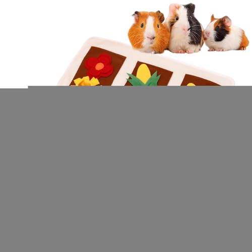 Futtermatte, waschbare Schnüffelmatte, langsames Essen, Stressabbau-Pad, weiches Spielteppich, Schnüffelspielzeug, rutschfeste Trainingsmatte für Chinchillas, Hasen, Hamster, Hunde, Frettchen und von Lumiscent