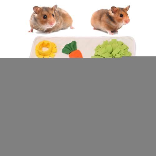 Futtermatte, waschbare Schnüffelmatte, langsames Essen, Stressabbau-Pad, weiches Spielteppich, Schnüffelspielzeug, rutschfeste Trainingsmatte für Chinchillas, Hasen, Hamster, Hunde, Frettchen und von Lumiscent