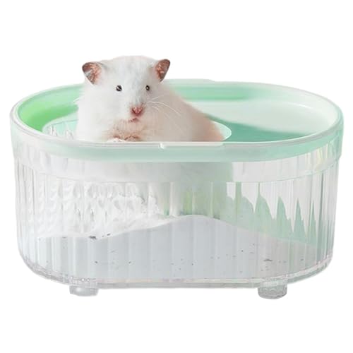 Hamster-Badezimmer, tragbare, transparente Sand-Badebox, wiederverwendbar, multifunktional, für kleine Haustiere, für Zwerghamster, Chinchilla, Rennmäuse von Lumiscent