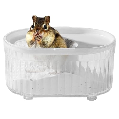 Hamster-Badezimmer, tragbare, transparente Sand-Badebox, wiederverwendbar, multifunktional, für kleine Haustiere, für Zwerghamster, Chinchilla, Rennmäuse von Lumiscent