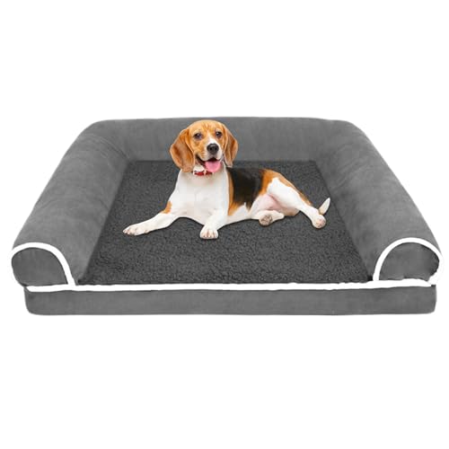 Haustier-Sofabett - Katzensofa mit Rutschfester Unterseite - Katzensofa Bett Welpenbett Haustier-Couch Bett Welpenschlafbett Haustierbett für Indoor-Katzen kleine Hunde von Lumiscent