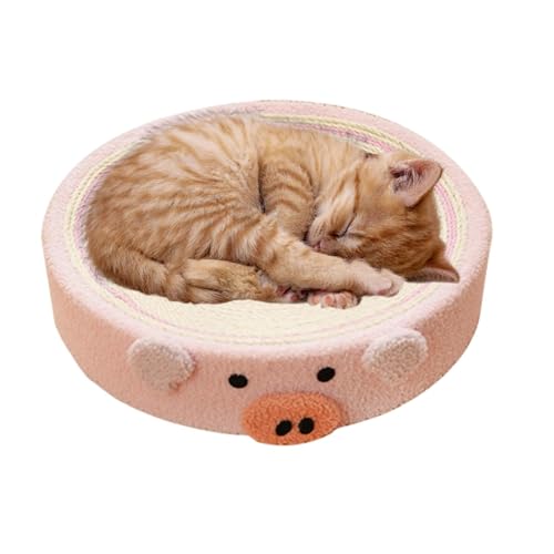 Katzen Kratzmatte, Katzensisal Kratzspielzeug mit konkaver Mitte, Indoor Cat Claw Scratching Floor Mat für Wohnzimmer, Schlafzimmer und Katzenhaus von Lumiscent