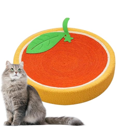 Katzen Kratzmatte, Katzensisal Kratzspielzeug mit konkaver Mitte, Indoor Cat Claw Scratching Floor Mat für Wohnzimmer, Schlafzimmer und Katzenhaus von Lumiscent